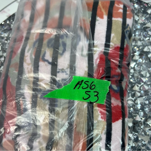 Funsport button up cardigan long sleeve  Floral Striped Cardigan - Red and Cream - Picture 10 of 10